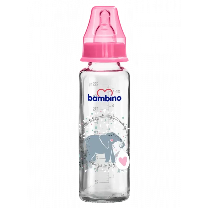Bambino Klasik Cam Biberon 0-6 Ay 225 ml - B014 -