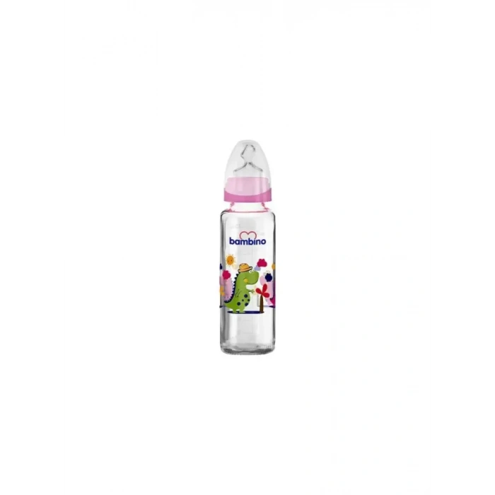 Bambino Klasik Cam Biberon Damaklı 0-6 Ay 225 ml - B012