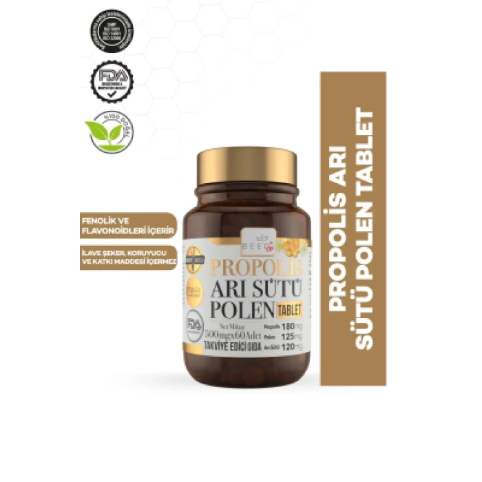 Beeo Up Propolis Arı Sütü Polen Yetişkin 60 Tablet