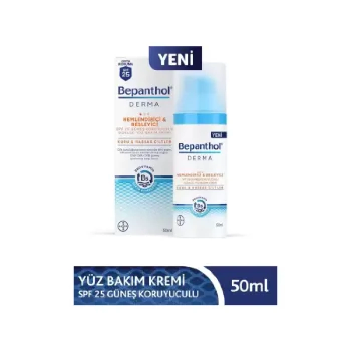 Bepanthol Derma Yüz Bakım Kremi Nemlendirici&Besleyici Spf 25 50 ml