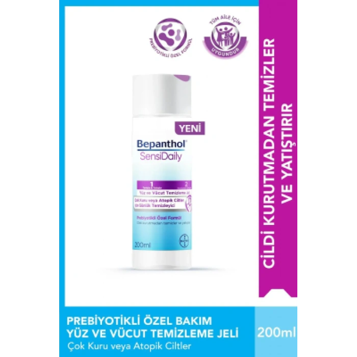 Bepanthol SensiDaily Yüz ve Vücut Temizleme Jeli 200ml