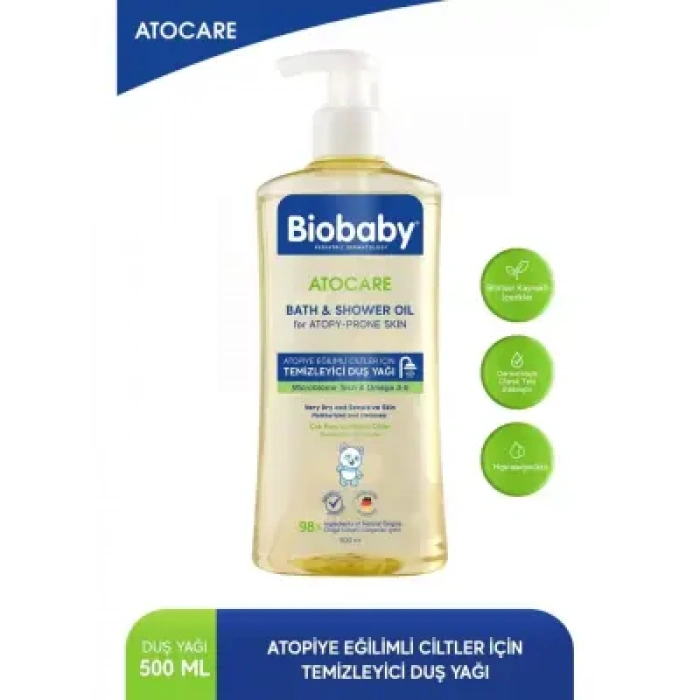 Biobaby Atocare Temizleyici Duş Yağı 500 ml