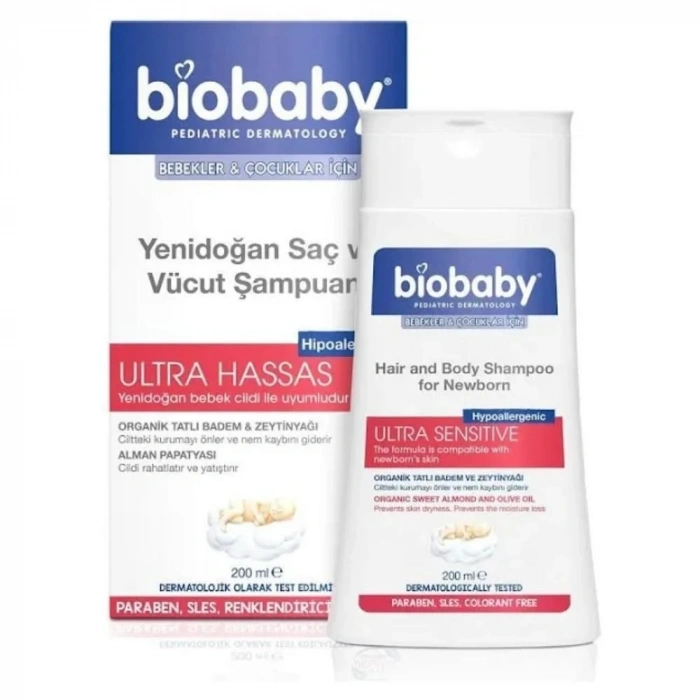 Biobaby Yenidoğan Saç ve Vücut Şampuanı 200 ml