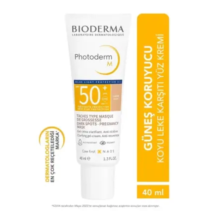 Bioderma Photoderm M SPF50+ Light Koyu Lekeye, Mavi Işığa Karşı SPF50+ Açık Renkli Yüz Güneş Kremi 40 ml