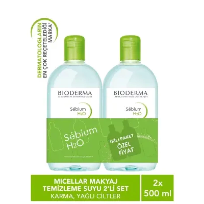Bioderma Sebium H2O 500 ml 1+1 İkiz Kofre