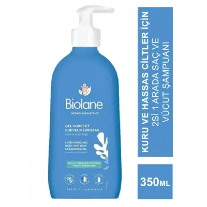 Biolane Dermopediatrik Body&Hair Cleansing Gel - Saç ve Vücut Şampuanı - 350 ml