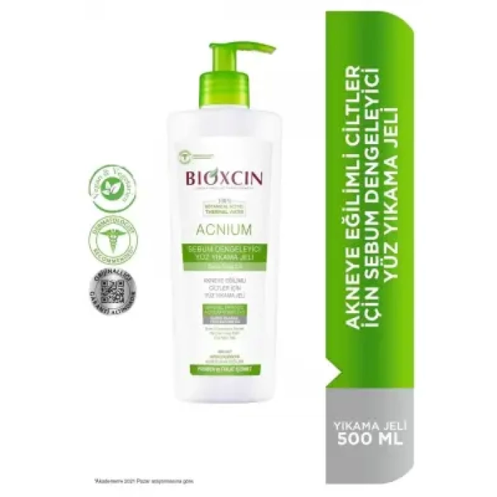 Bioxcin Acnium Sebum Dengeleyici Yüz Yıkama Jeli 500 ml