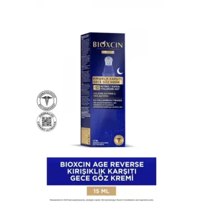 Bioxcin Age Reverse Kırışıklık Karşıtı Gece Göz Kremi 15 ml