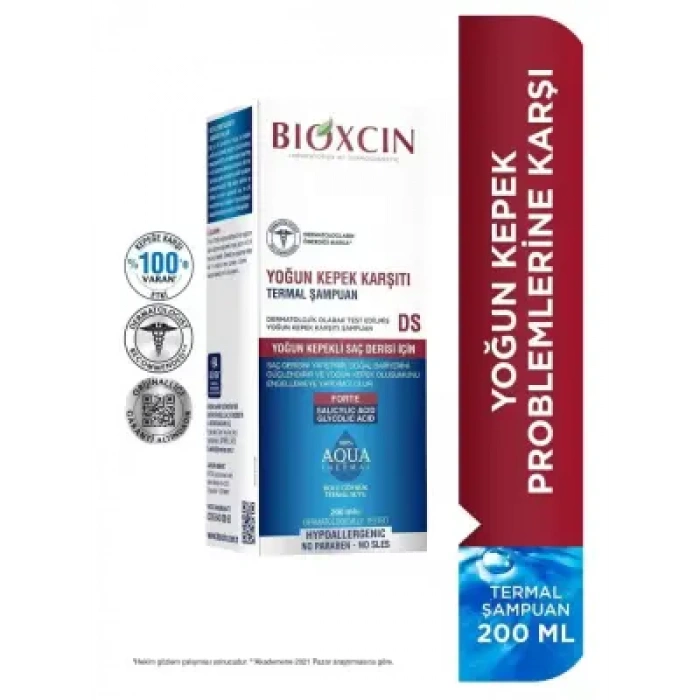 Bioxcin Aqua Thermal Şampuan Yoğun Kepek Karşıtı DS 200 ml