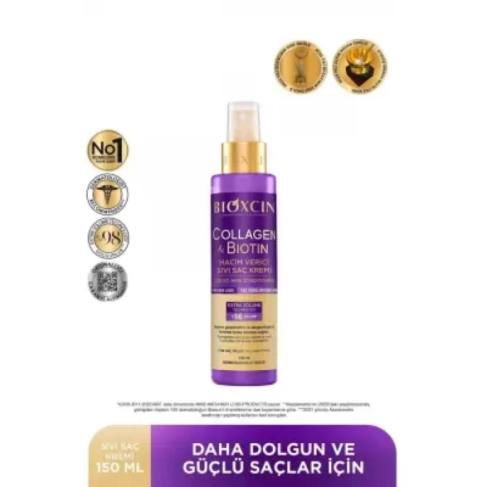 Bioxcin Collagen & Biotin Hacim Veren Sıvı Saç Kremi 150ml
