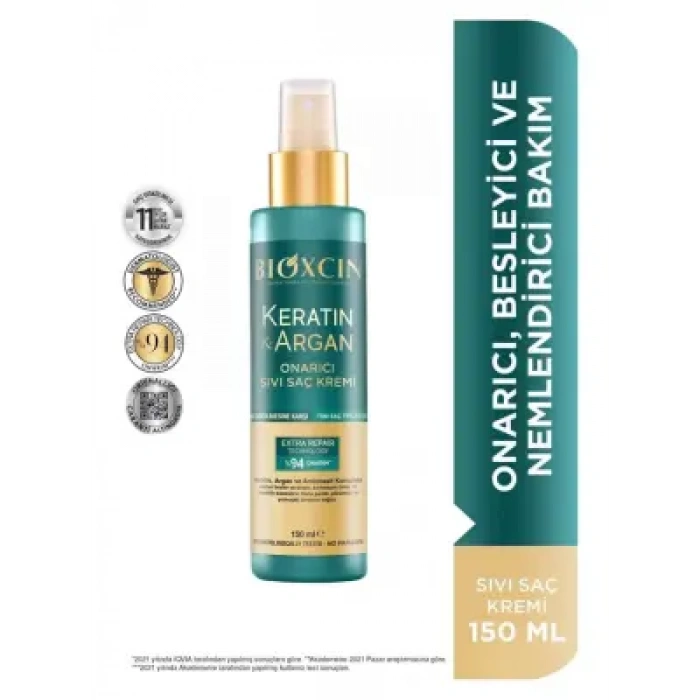 Bioxcin Keratin & Argan Onarıcı Sıvı Saç Kremi 150 ml
