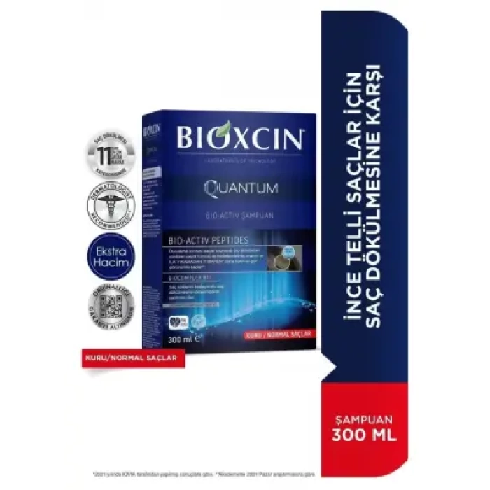 Bioxcin Quantum Şampuan Kuru-Normal Saçlar 300 ml