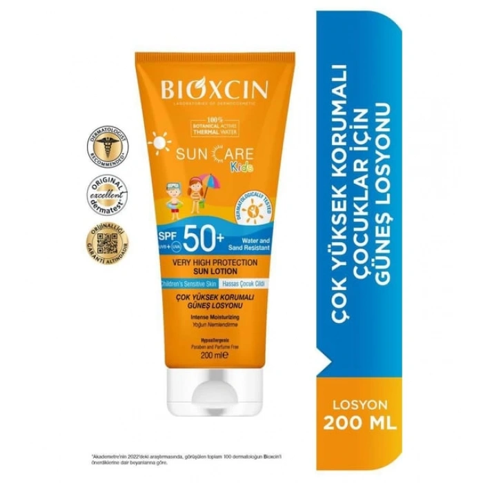 Bioxcin Sun Care Çocuklar için Güneş Losyonu SPF 50+ 200 ml