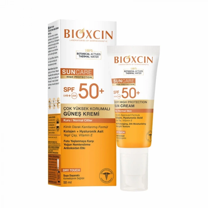 Bioxcin Sun Care Spf 50 Yüz Güneş Kremi 50 ml + Vücut Güneş Spreyi 200 ml - Kuru/Normal Cilt
