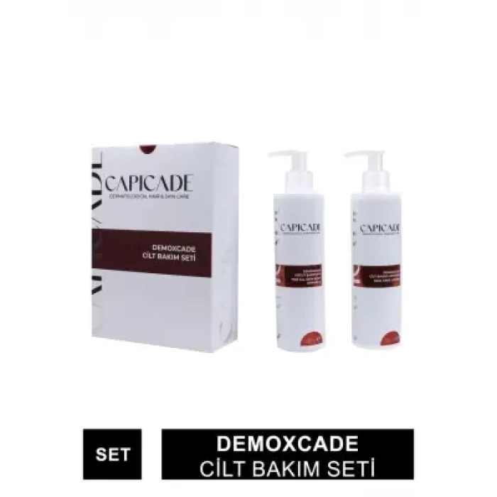 Capicade Demoxcade Cilt Bakım Seti - Şampuan + Losyon - 220+220 ml