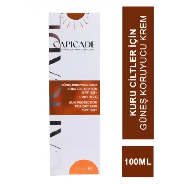 Capicade Güneş Koruyucu Krem Spf 50+Kuru Cilt 100 ml