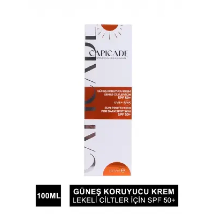 Capicade Güneş Koruyucu Krem Spf 50+ Lekeli Cilt 100 ml