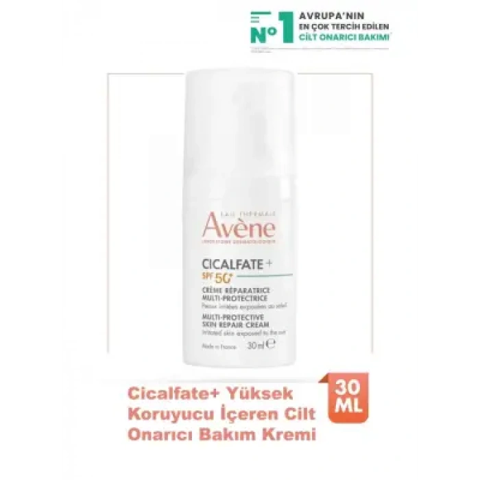 Cicalfate+ Hassas ve Yıpranmış Ciltler için Yüksek Koruyucu İçeren Cilt Onarıcı Krem SPF50+ 30 ml