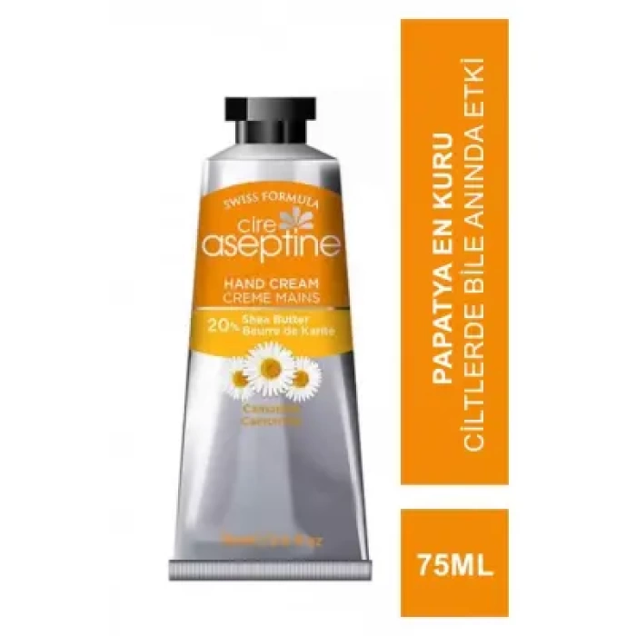 Cire Aseptine %20 Shea Butter Papatya El Kremi 75 ml