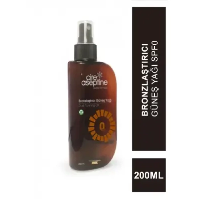 Cire Aseptine Bronzlaştırıcı Güneş Yağı Spf0 200 ml