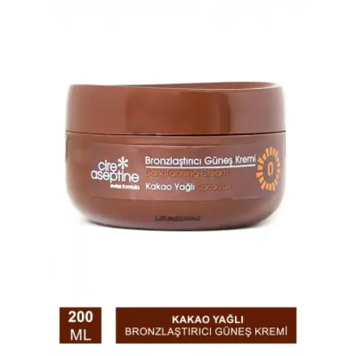 Cire Aseptine Kakao Yağlı Bronzlaştırıcı Güneş Kremi 200 ml
