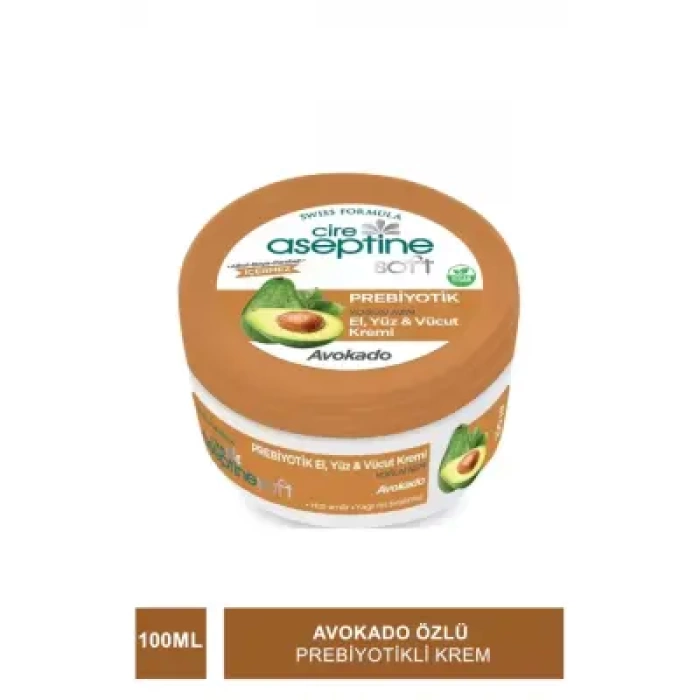 Cire Aseptine Soft Avokado Özlü Yoğun Nemlendirici Prebiyotikli Krem 100 ml