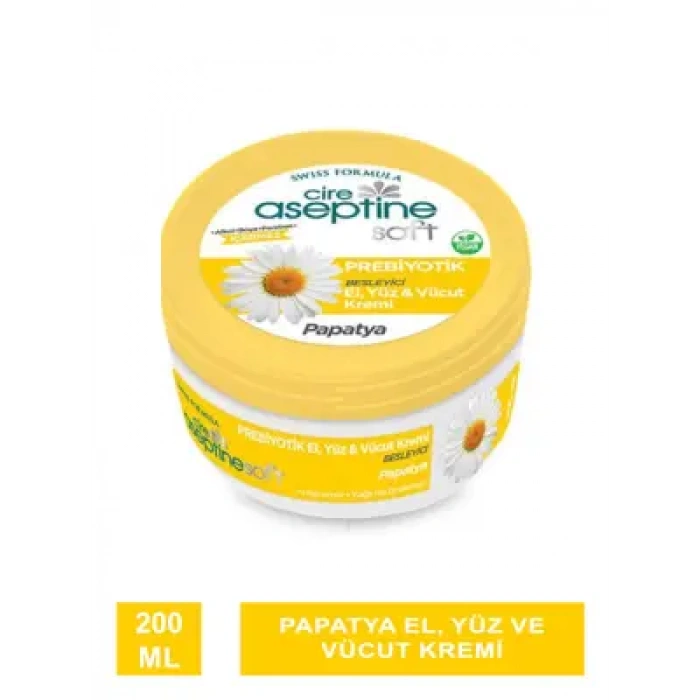 Cire Aseptine Soft Prebiyotik Papatya El, Yüz Ve Vücut Kremi 200 Ml
