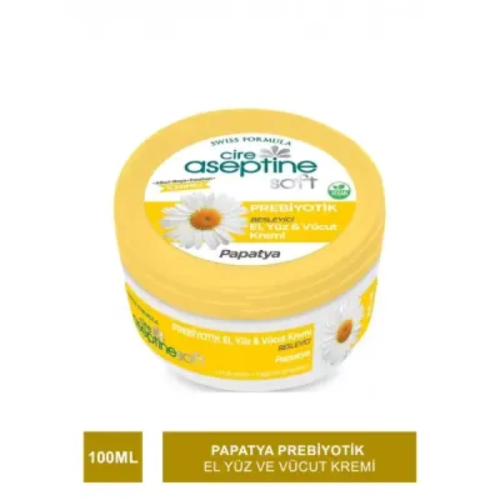 Cire Aseptine Soft Prebiyotik Papatya El, Yüz Ve Vücut Kremi100 Ml