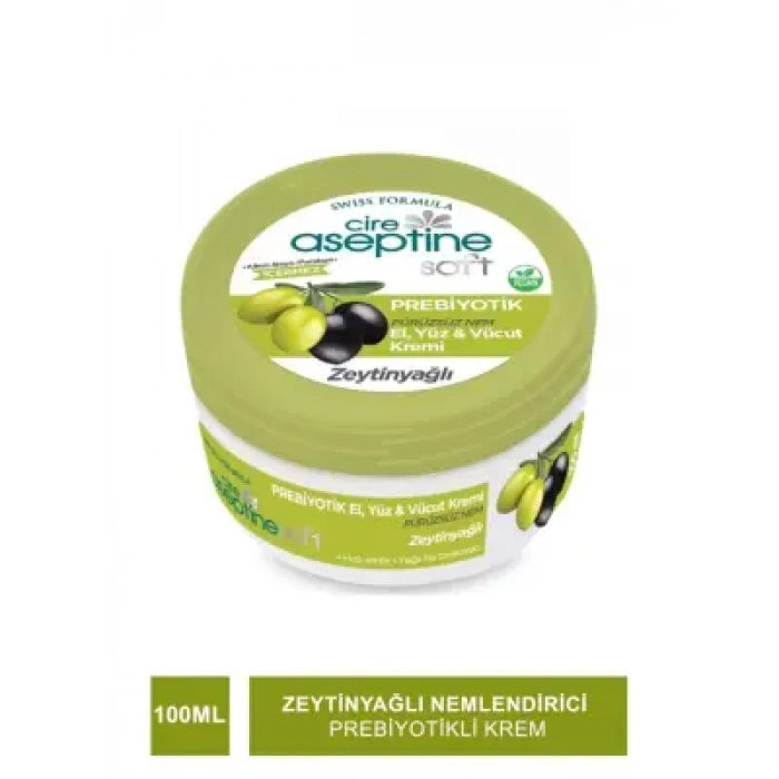 Cire Aseptine Soft Zeytinyağlı Nemlendirici Pürüzsüzleştirici Prebiyotikli Krem 100 ml
