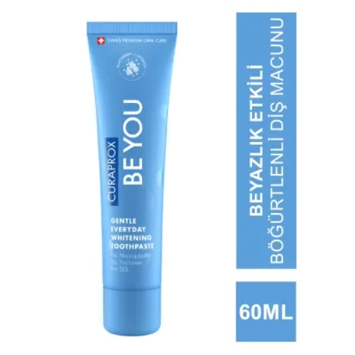 Curaprox Be You Beyazlatıcı - Böğürtlen - Meyankökü - Diş Macunu - Blue 60 ml