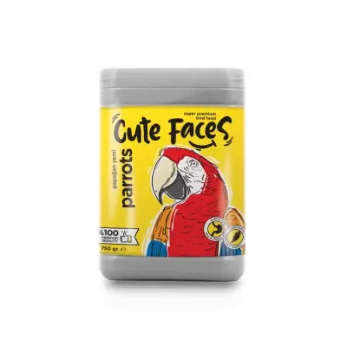 Cute Faces Papağan Yemi 750 Gr