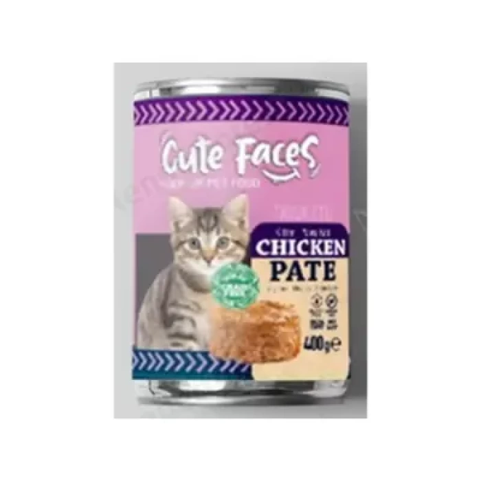 Cute Faces Tahılsız Pate Tavuk Etli Yavru Kedi Konserve 400 gr