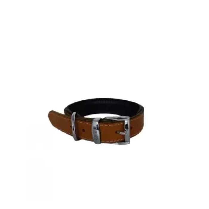Daisy Yağlı Deri Köpek Tasması XS-2cm Taba
