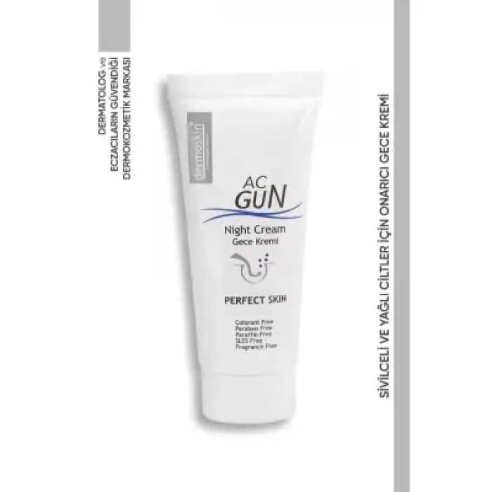Dermoskin Acnegun Onarıcı Gece Kremi 30 ml