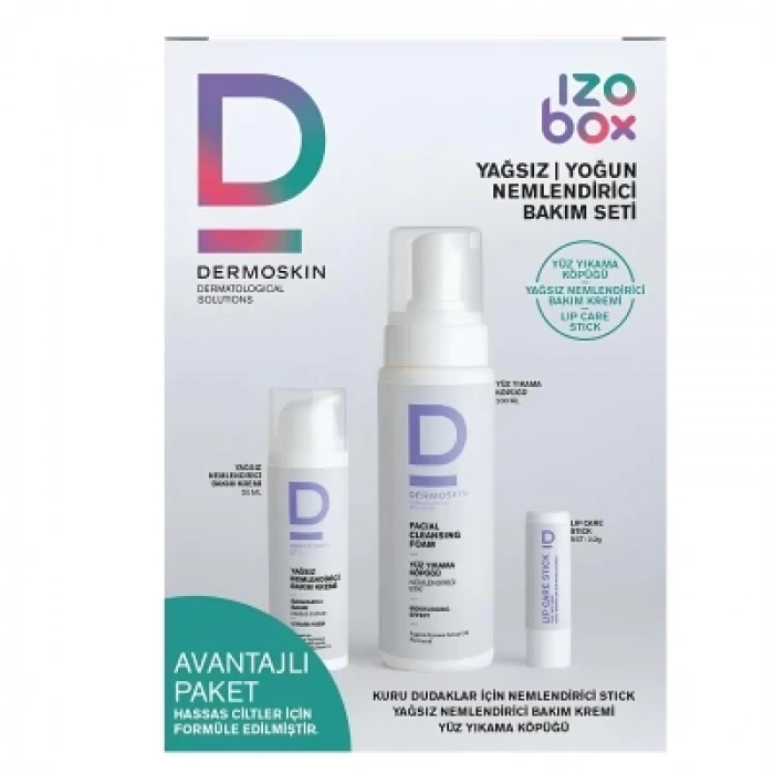 Dermoskin Izobox Yağsız Yoğun Nemlendirici Bakım Seti
