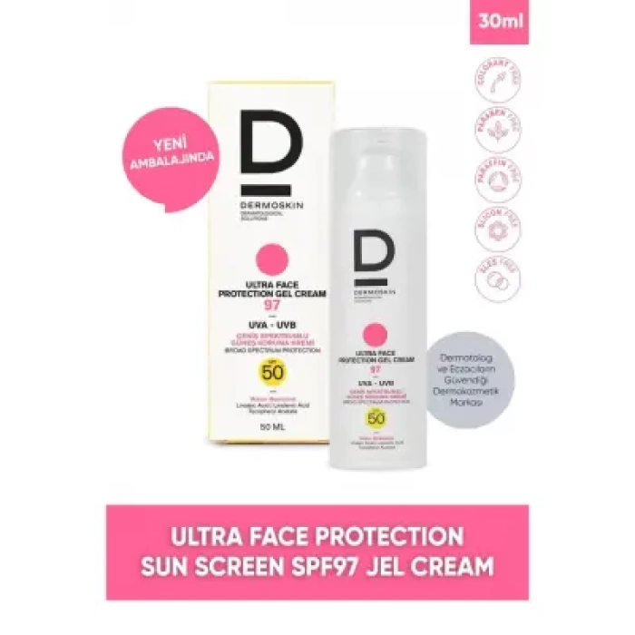 Dermoskin SPF 50+ Ultra Face Protection Gel Cream 97 - 50 ml