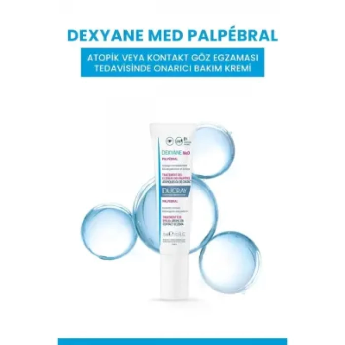 Ducray Dexyane Med Palpebral Atopik veya Kontakt Göz Egzaması Tedavisinde Onarıcı Bakım Kremi 15 ml