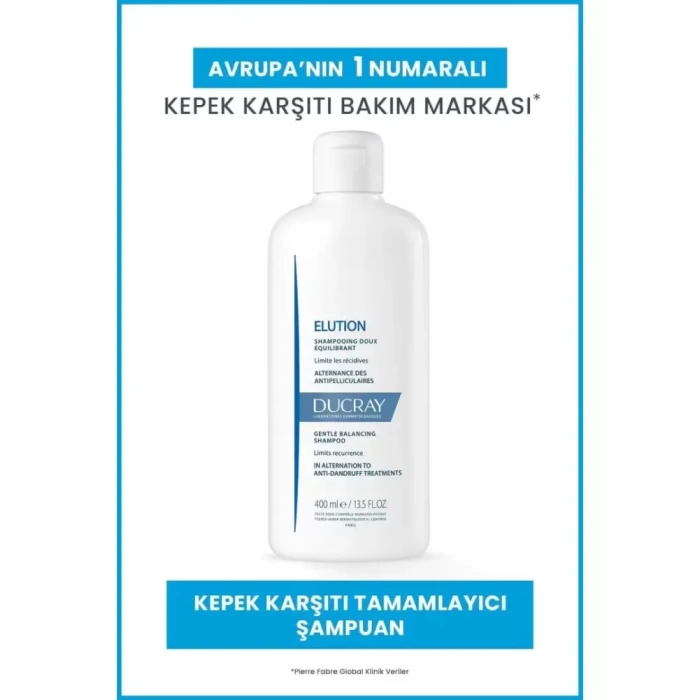 Ducray Elution Shampoo Kepek Karşıtı Tamamlayıcı Şampuan