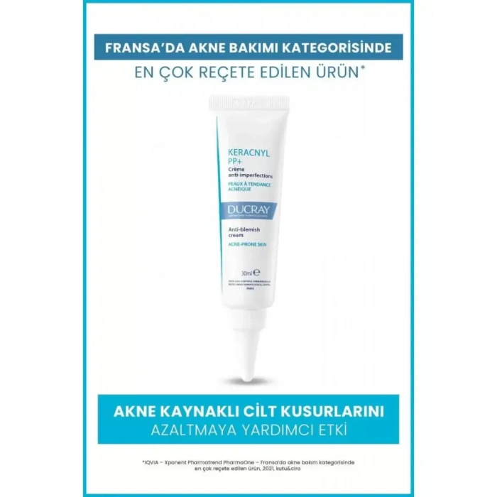 Ducray Keracnyl PP+ Yağlı ve Akneye Eğilimli Ciltler İçin Bakım Kremi