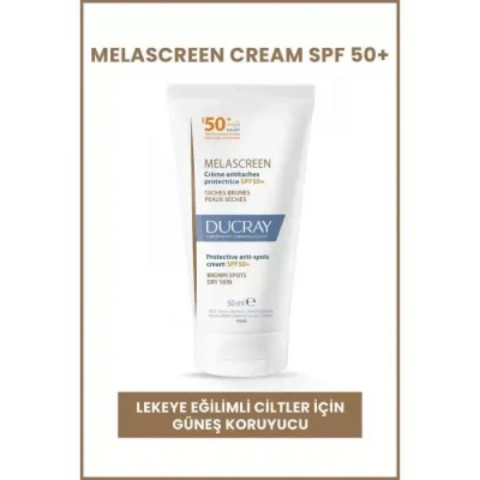 Ducray Melascreen UV Cream SPF 50+ Leke Karşıtı Kuru Ciltler İçin Güneş Koruyucu 50ml