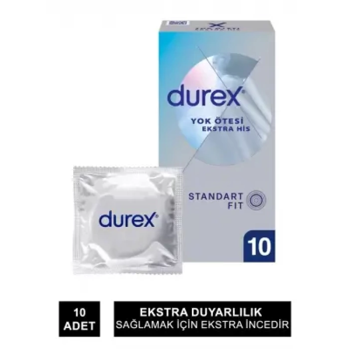 Durex Yok Ötesi Ekstra İnce Ekstra His 10lu Prezervatif