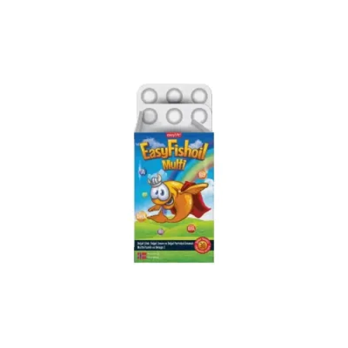 EasyFishoil Multi Omega 3 30 Çiğnenebilir Jel Tablet