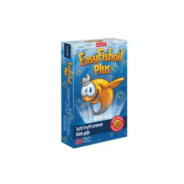 EasyFishoil Plus Omega 3 - Tutti Frutti - Çiğnenebilir 30 Jel Tablet