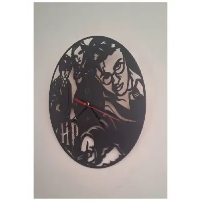Ebruli Sanat Tasarım Harry Potter Dekoratif Duvar Saati