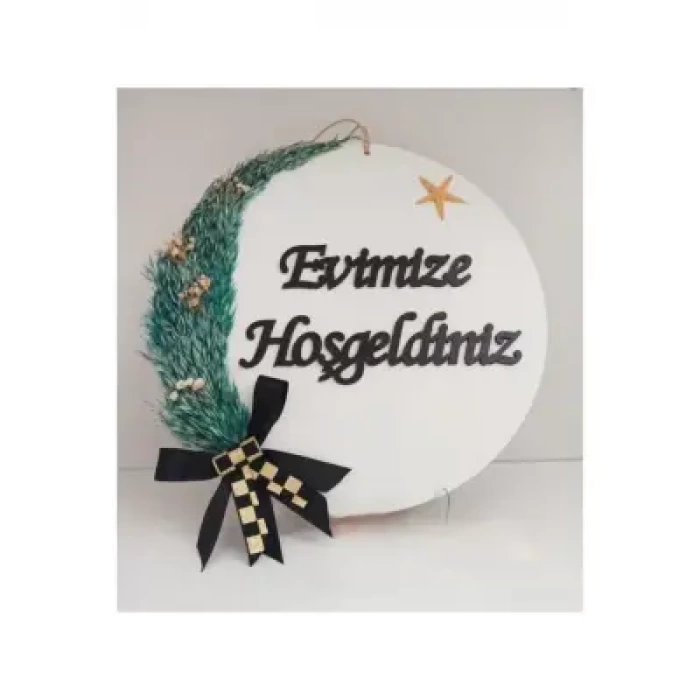 Ebruli Sanat Tasarım Hoşgeldin Kapı Süsü