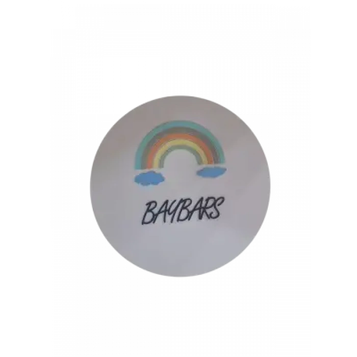 Ebruli Sanat Tasarım Rainbow Desenli Özel Tasarım Çocuk Odası Kapı Süsü Ve Duvar Süsü