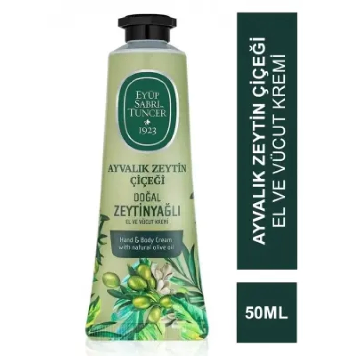 Eyüp Sabri Tuncer Ayvalık Zeytin Çiçeği Doğal Zeytinyağlı El ve Vücut Kremi 50 ml