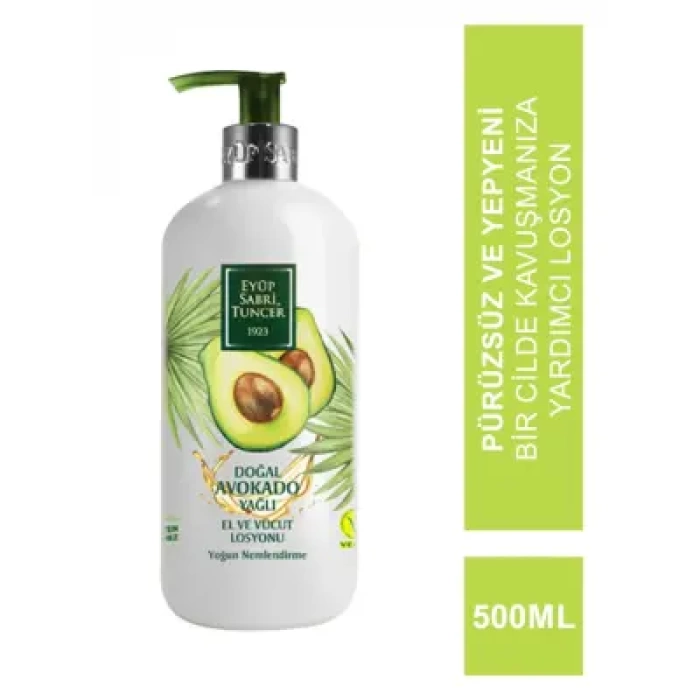 Eyüp Sabri Tuncer Doğal Avokado Yağlı El ve Vücut Losyonu 500 ml