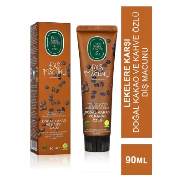 Eyüp Sabri Tuncer Doğal Kakao ve Kahve Özlü Diş Macunu 90 ml