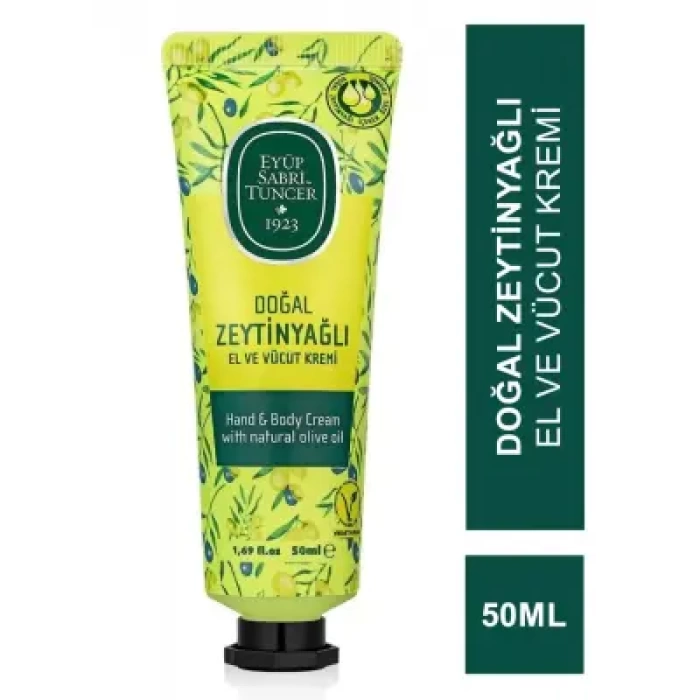 Eyüp Sabri Tuncer Doğal Zeytinyağlı El ve Vücut Kremi 50 ml